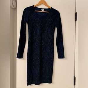 Elegant Navy Blue Dress
